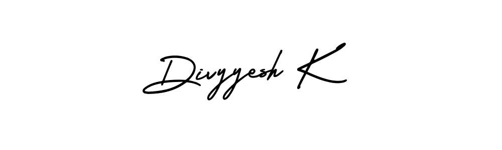 Also we have Divyyesh K name is the best signature style. Create professional handwritten signature collection using AmerikaSignatureDemo-Regular autograph style. Divyyesh K signature style 3 images and pictures png