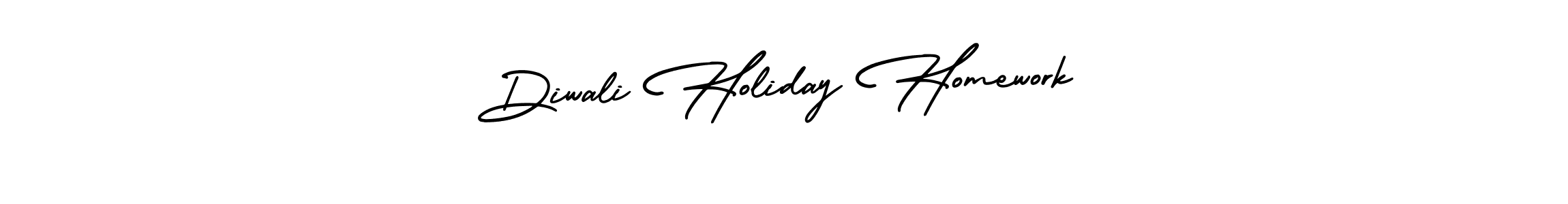 It looks lik you need a new signature style for name Diwali Holiday Homework. Design unique handwritten (AmerikaSignatureDemo-Regular) signature with our free signature maker in just a few clicks. Diwali Holiday Homework signature style 3 images and pictures png