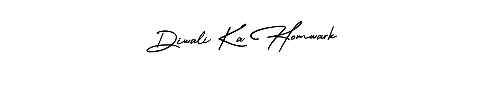 Make a beautiful signature design for name Diwali Ka Homwark. With this signature (AmerikaSignatureDemo-Regular) style, you can create a handwritten signature for free. Diwali Ka Homwark signature style 3 images and pictures png