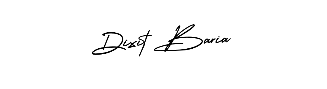 Create a beautiful signature design for name Dixit Baria. With this signature (AmerikaSignatureDemo-Regular) fonts, you can make a handwritten signature for free. Dixit Baria signature style 3 images and pictures png