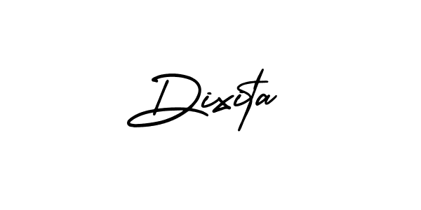 How to make Dixita name signature. Use AmerikaSignatureDemo-Regular style for creating short signs online. This is the latest handwritten sign. Dixita signature style 3 images and pictures png