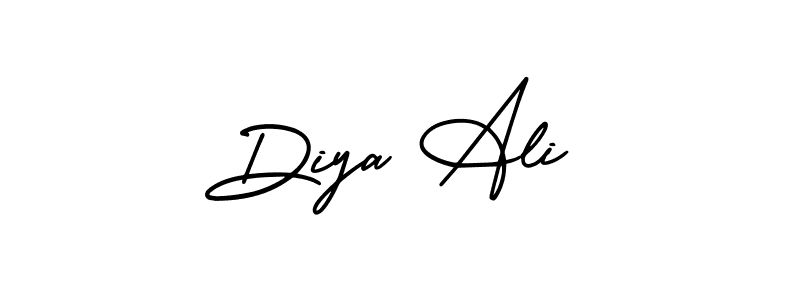 Make a beautiful signature design for name Diya Ali. Use this online signature maker to create a handwritten signature for free. Diya Ali signature style 3 images and pictures png