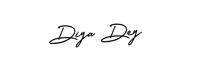 Design your own signature with our free online signature maker. With this signature software, you can create a handwritten (AmerikaSignatureDemo-Regular) signature for name Diya Dey. Diya Dey signature style 3 images and pictures png