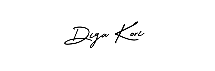 Create a beautiful signature design for name Diya Kori. With this signature (AmerikaSignatureDemo-Regular) fonts, you can make a handwritten signature for free. Diya Kori signature style 3 images and pictures png