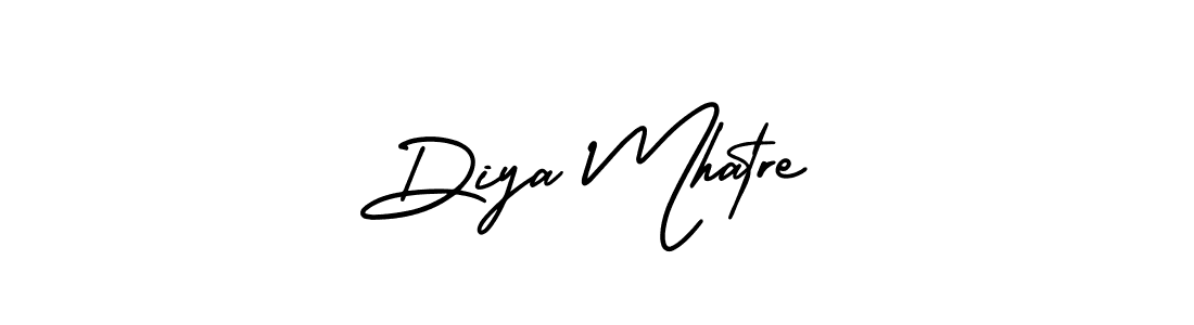 Create a beautiful signature design for name Diya Mhatre. With this signature (AmerikaSignatureDemo-Regular) fonts, you can make a handwritten signature for free. Diya Mhatre signature style 3 images and pictures png