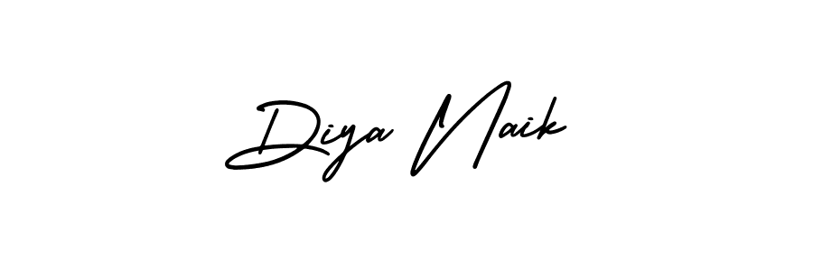 Diya Naik stylish signature style. Best Handwritten Sign (AmerikaSignatureDemo-Regular) for my name. Handwritten Signature Collection Ideas for my name Diya Naik. Diya Naik signature style 3 images and pictures png