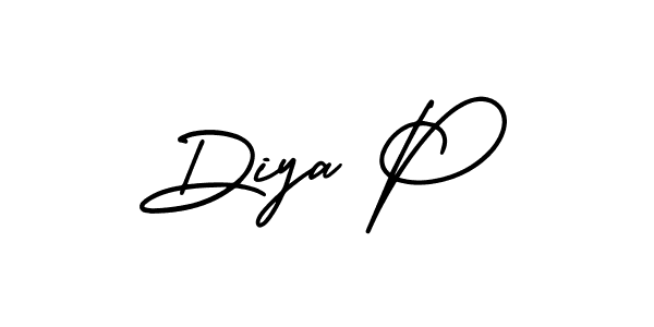 Once you've used our free online signature maker to create your best signature AmerikaSignatureDemo-Regular style, it's time to enjoy all of the benefits that Diya P name signing documents. Diya P signature style 3 images and pictures png