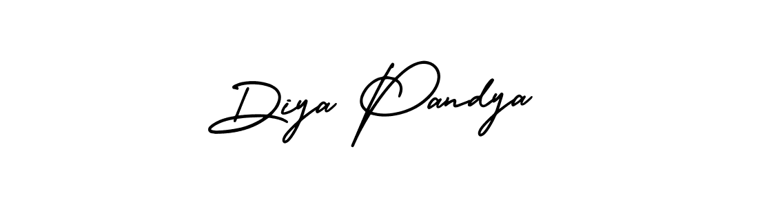 Design your own signature with our free online signature maker. With this signature software, you can create a handwritten (AmerikaSignatureDemo-Regular) signature for name Diya Pandya. Diya Pandya signature style 3 images and pictures png