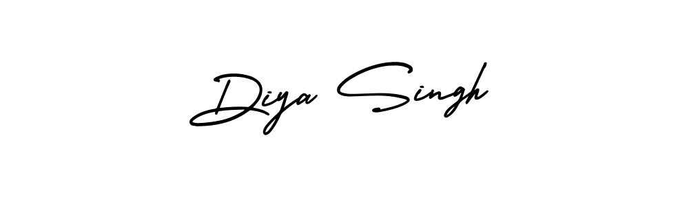 How to Draw Diya Singh signature style? AmerikaSignatureDemo-Regular is a latest design signature styles for name Diya Singh. Diya Singh signature style 3 images and pictures png