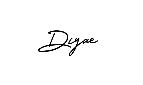 This is the best signature style for the Diyae name. Also you like these signature font (AmerikaSignatureDemo-Regular). Mix name signature. Diyae signature style 3 images and pictures png