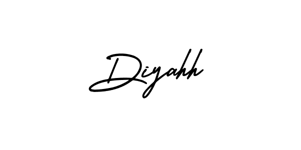 Also we have Diyahh name is the best signature style. Create professional handwritten signature collection using AmerikaSignatureDemo-Regular autograph style. Diyahh signature style 3 images and pictures png