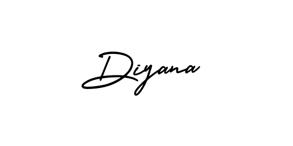 Best and Professional Signature Style for Diyana. AmerikaSignatureDemo-Regular Best Signature Style Collection. Diyana signature style 3 images and pictures png