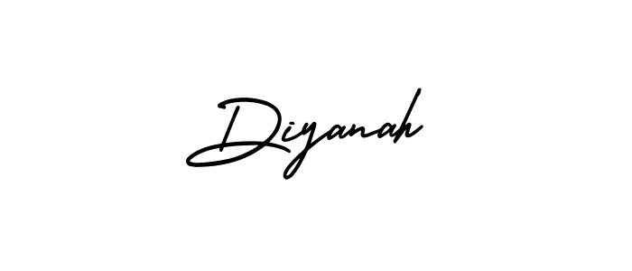 Best and Professional Signature Style for Diyanah. AmerikaSignatureDemo-Regular Best Signature Style Collection. Diyanah signature style 3 images and pictures png