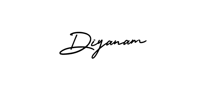 Make a beautiful signature design for name Diyanam. Use this online signature maker to create a handwritten signature for free. Diyanam signature style 3 images and pictures png