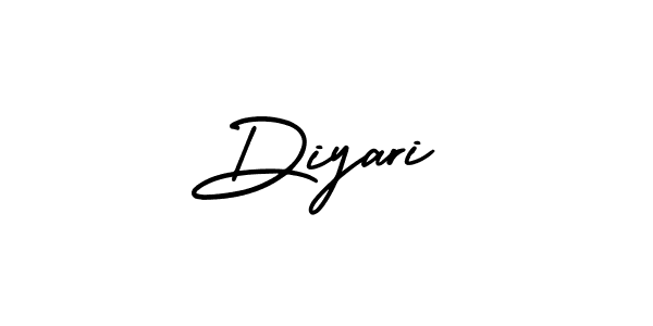 Diyari stylish signature style. Best Handwritten Sign (AmerikaSignatureDemo-Regular) for my name. Handwritten Signature Collection Ideas for my name Diyari. Diyari signature style 3 images and pictures png