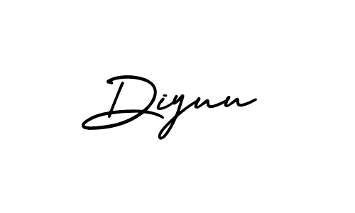 How to Draw Diyuu signature style? AmerikaSignatureDemo-Regular is a latest design signature styles for name Diyuu. Diyuu signature style 3 images and pictures png