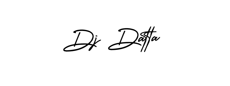 It looks lik you need a new signature style for name Dj Datta. Design unique handwritten (AmerikaSignatureDemo-Regular) signature with our free signature maker in just a few clicks. Dj Datta signature style 3 images and pictures png