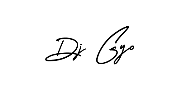 Dj Gyo stylish signature style. Best Handwritten Sign (AmerikaSignatureDemo-Regular) for my name. Handwritten Signature Collection Ideas for my name Dj Gyo. Dj Gyo signature style 3 images and pictures png