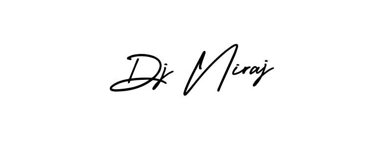 Design your own signature with our free online signature maker. With this signature software, you can create a handwritten (AmerikaSignatureDemo-Regular) signature for name Dj Niraj. Dj Niraj signature style 3 images and pictures png