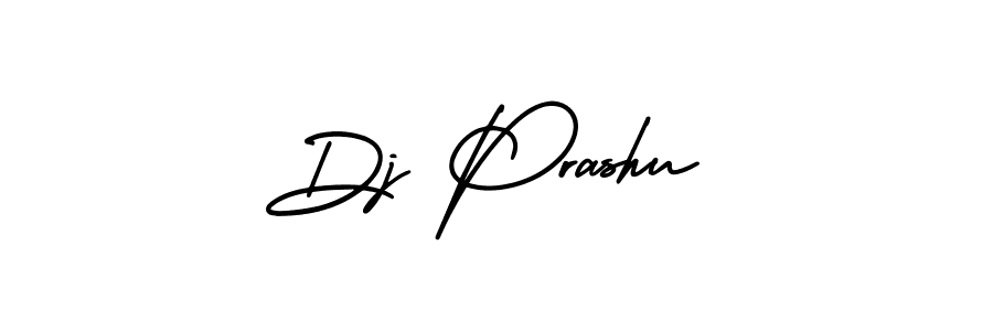 The best way (AmerikaSignatureDemo-Regular) to make a short signature is to pick only two or three words in your name. The name Dj Prashu include a total of six letters. For converting this name. Dj Prashu signature style 3 images and pictures png