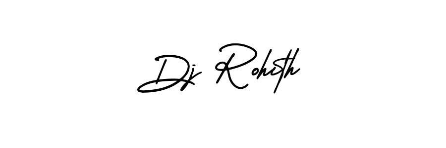 You should practise on your own different ways (AmerikaSignatureDemo-Regular) to write your name (Dj Rohith) in signature. don't let someone else do it for you. Dj Rohith signature style 3 images and pictures png