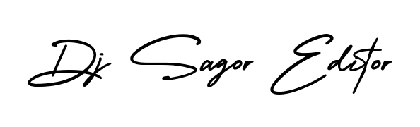 A classic penmanship look for Dj Sagor Editor. The AmerikaSignatureDemo-Regular font brings timeless elegance and confidence to every signed document. Dj Sagor Editor signature style 3 images and pictures png