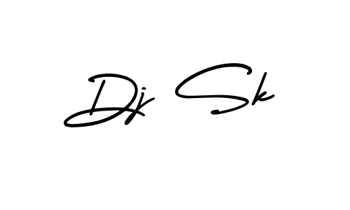 The best way (AmerikaSignatureDemo-Regular) to make a short signature is to pick only two or three words in your name. The name Dj Sk include a total of six letters. For converting this name. Dj Sk signature style 3 images and pictures png