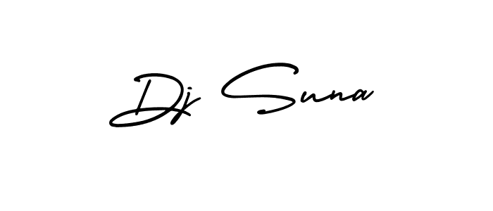 It looks lik you need a new signature style for name Dj Suna. Design unique handwritten (AmerikaSignatureDemo-Regular) signature with our free signature maker in just a few clicks. Dj Suna signature style 3 images and pictures png