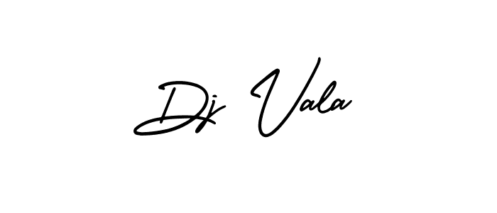 Dj Vala stylish signature style. Best Handwritten Sign (AmerikaSignatureDemo-Regular) for my name. Handwritten Signature Collection Ideas for my name Dj Vala. Dj Vala signature style 3 images and pictures png