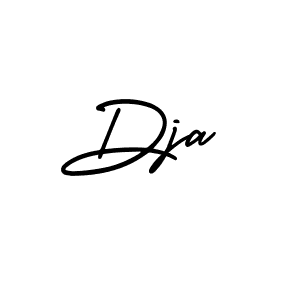 You should practise on your own different ways (AmerikaSignatureDemo-Regular) to write your name (Dja) in signature. don't let someone else do it for you. Dja signature style 3 images and pictures png