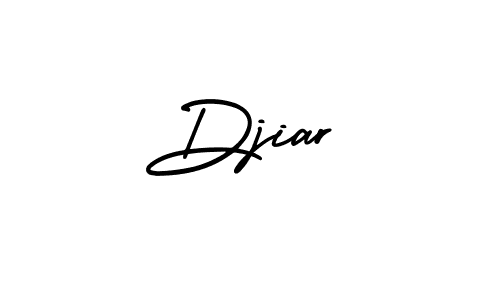 Use a signature maker to create a handwritten signature online. With this signature software, you can design (AmerikaSignatureDemo-Regular) your own signature for name Djiar. Djiar signature style 3 images and pictures png