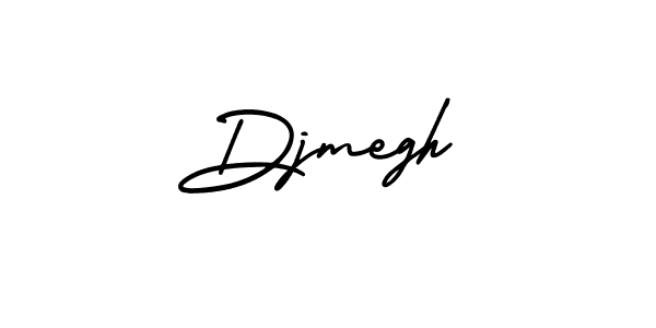 Use a signature maker to create a handwritten signature online. With this signature software, you can design (AmerikaSignatureDemo-Regular) your own signature for name Djmegh. Djmegh signature style 3 images and pictures png