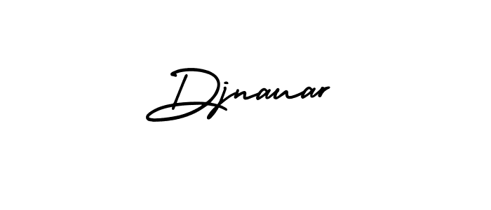 You should practise on your own different ways (AmerikaSignatureDemo-Regular) to write your name (Djnauar) in signature. don't let someone else do it for you. Djnauar signature style 3 images and pictures png