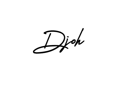 Make a beautiful signature design for name Djoh. With this signature (AmerikaSignatureDemo-Regular) style, you can create a handwritten signature for free. Djoh signature style 3 images and pictures png