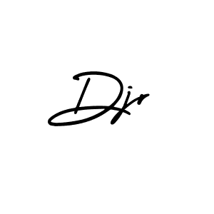 How to make Djr name signature. Use AmerikaSignatureDemo-Regular style for creating short signs online. This is the latest handwritten sign. Djr signature style 3 images and pictures png