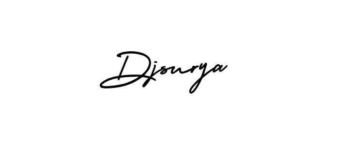 Use a signature maker to create a handwritten signature online. With this signature software, you can design (AmerikaSignatureDemo-Regular) your own signature for name Djsurya. Djsurya signature style 3 images and pictures png