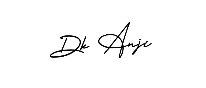 Similarly AmerikaSignatureDemo-Regular is the best handwritten signature design. Signature creator online .You can use it as an online autograph creator for name Dk Anji. Dk Anji signature style 3 images and pictures png