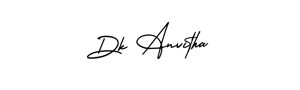 It looks lik you need a new signature style for name Dk Anvitha. Design unique handwritten (AmerikaSignatureDemo-Regular) signature with our free signature maker in just a few clicks. Dk Anvitha signature style 3 images and pictures png