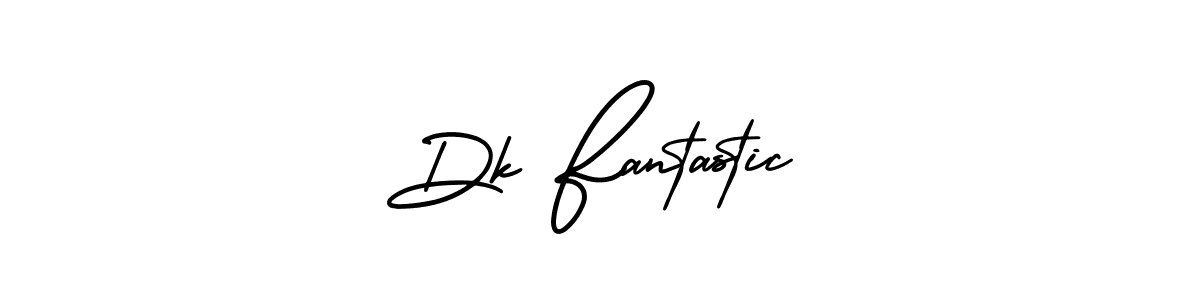 How to make Dk Fantastic name signature. Use AmerikaSignatureDemo-Regular style for creating short signs online. This is the latest handwritten sign. Dk Fantastic signature style 3 images and pictures png