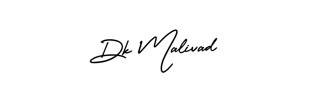 This is the best signature style for the Dk Malivad name. Also you like these signature font (AmerikaSignatureDemo-Regular). Mix name signature. Dk Malivad signature style 3 images and pictures png