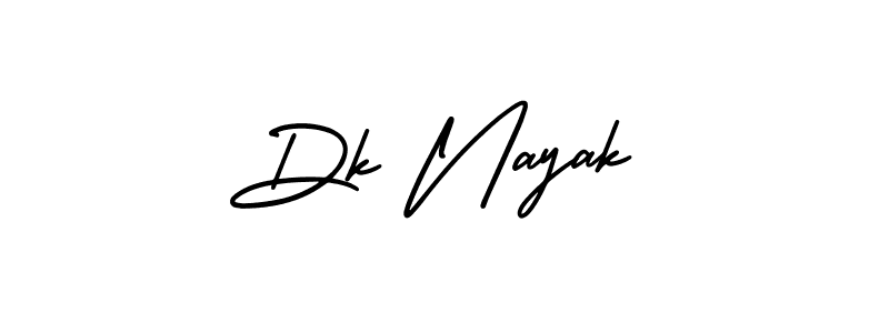 Design your own signature with our free online signature maker. With this signature software, you can create a handwritten (AmerikaSignatureDemo-Regular) signature for name Dk Nayak. Dk Nayak signature style 3 images and pictures png