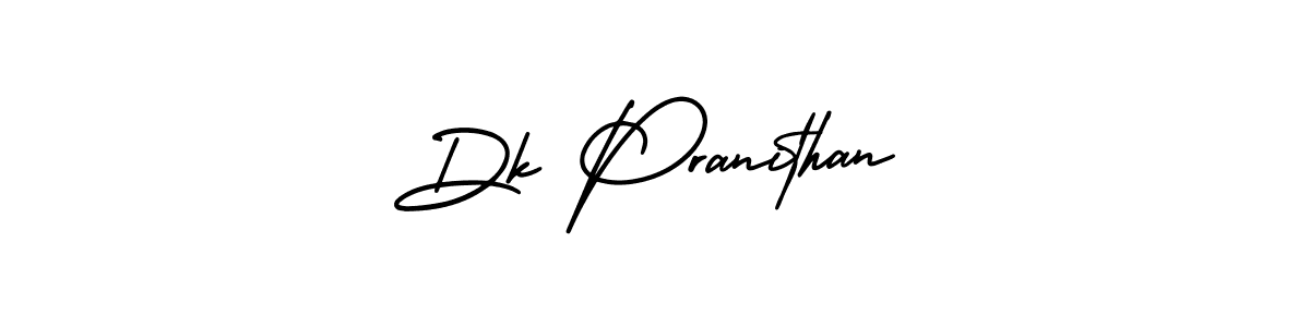Similarly AmerikaSignatureDemo-Regular is the best handwritten signature design. Signature creator online .You can use it as an online autograph creator for name Dk Pranithan. Dk Pranithan signature style 3 images and pictures png