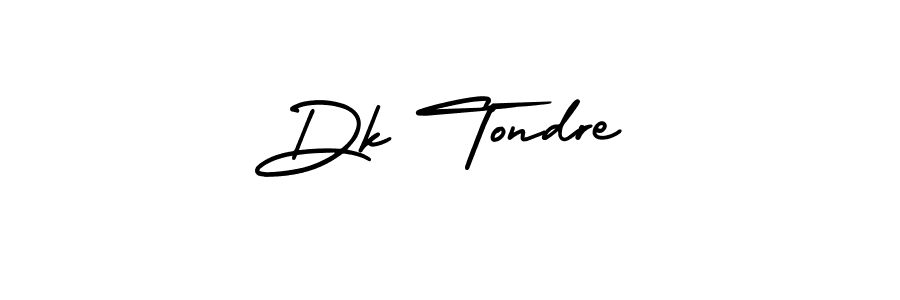 Make a beautiful signature design for name Dk Tondre. Use this online signature maker to create a handwritten signature for free. Dk Tondre signature style 3 images and pictures png