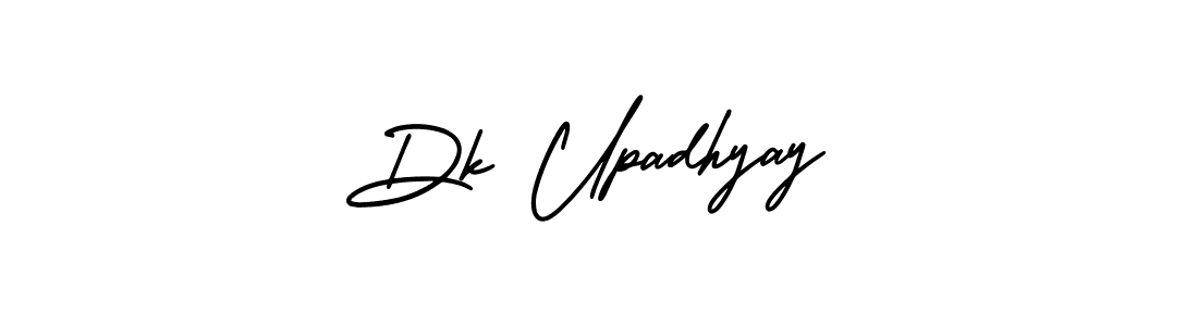 It looks lik you need a new signature style for name Dk Upadhyay. Design unique handwritten (AmerikaSignatureDemo-Regular) signature with our free signature maker in just a few clicks. Dk Upadhyay signature style 3 images and pictures png