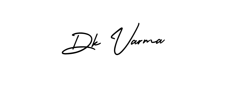 Create a beautiful signature design for name Dk Varma. With this signature (AmerikaSignatureDemo-Regular) fonts, you can make a handwritten signature for free. Dk Varma signature style 3 images and pictures png