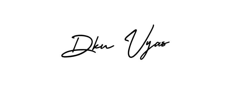 Make a beautiful signature design for name Dku Vyas. Use this online signature maker to create a handwritten signature for free. Dku Vyas signature style 3 images and pictures png