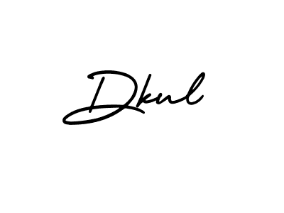 Use a signature maker to create a handwritten signature online. With this signature software, you can design (AmerikaSignatureDemo-Regular) your own signature for name Dkul. Dkul signature style 3 images and pictures png