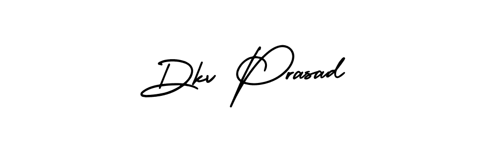 Create a beautiful signature design for name Dkv Prasad. With this signature (AmerikaSignatureDemo-Regular) fonts, you can make a handwritten signature for free. Dkv Prasad signature style 3 images and pictures png