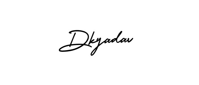 How to Draw Dkyadav signature style? AmerikaSignatureDemo-Regular is a latest design signature styles for name Dkyadav. Dkyadav signature style 3 images and pictures png