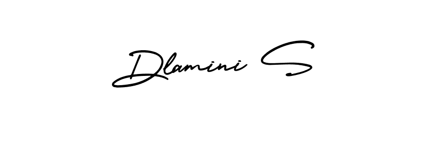 Dlamini S stylish signature style. Best Handwritten Sign (AmerikaSignatureDemo-Regular) for my name. Handwritten Signature Collection Ideas for my name Dlamini S. Dlamini S signature style 3 images and pictures png
